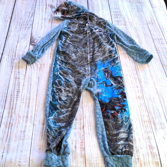 Jurassic wolrd Pajamas Jurassic World Zip Up Pajamas Poshmark